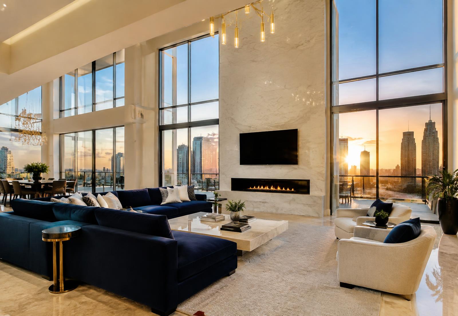 Spotless luxury Houston living room